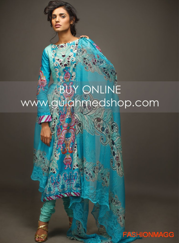 Gul-Ahmed-Eid-Lawn-Dresses-2012-13-Anarkali-style-umbrella-fancy-Frocks-2
