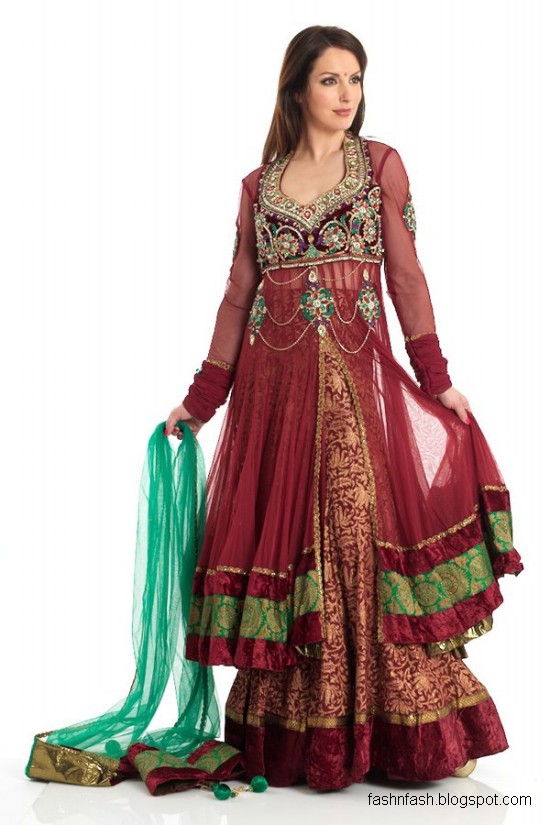 Anarkali-Frocks-in-Double-Shirts-Style-Double-Shirt-Dresses-2012-2013-1