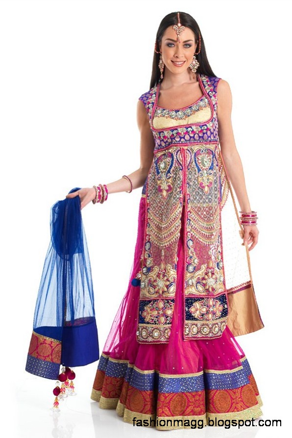 Anarkali-Frocks-in-Double-Shirts-Style-Double-Shirt-Dresses-2012-13-5