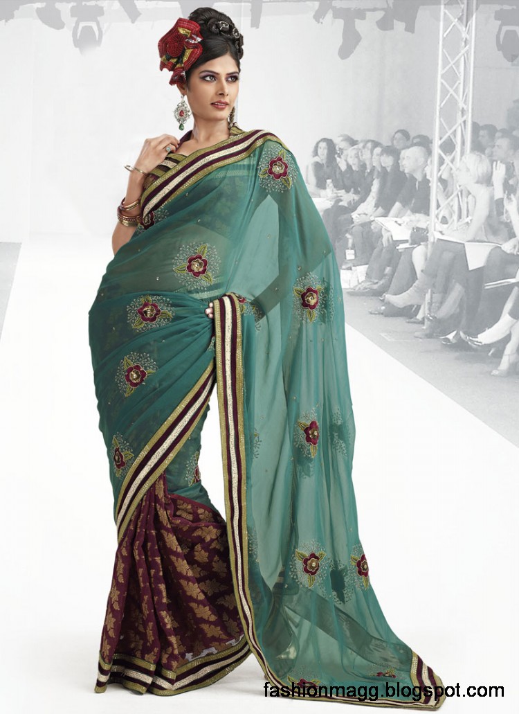 Indian-Pakistani-Saree-Banarasi-Saree-Lehenga-Designs-2012-13-7