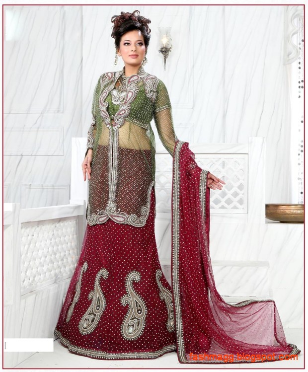 Bridal-Brides-Wedding-Dress-Beautiful-Indian-Bridal-Valima-Lehanga-Choli-Collection-6