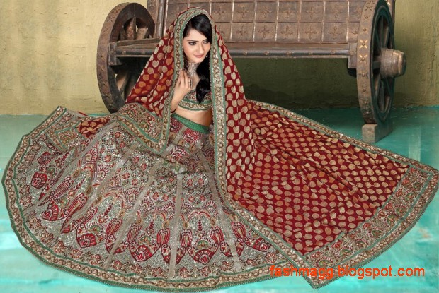 Bridal-Brides-Wedding-Dress-Beautiful-Indian-Bridal-Valima-Lehanga-Choli-Collection-
