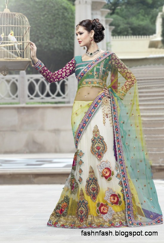 Bridal-Wedding-Saree-Dress-Designs-Indian-Pakistani-Fancy-Bridal-Wedding-Party-Wear-Saree-Collection-2