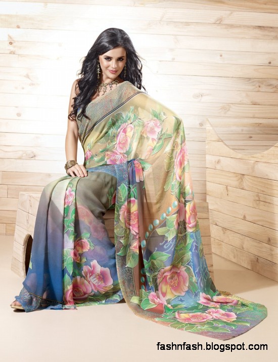 Indian-Printed-Saree-Design-Beautiful-New-Latest-Girls-Womens-Saree-Images-Photos-2