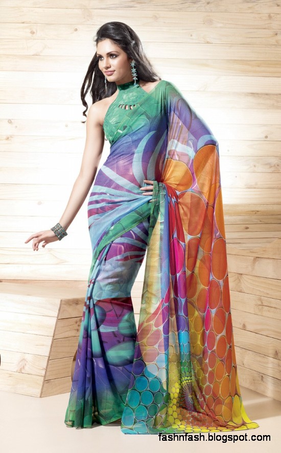 Indian-Printed-Saree-Design-Beautiful-New-Latest-Girls-Womens-Saree-Images-Photos-7