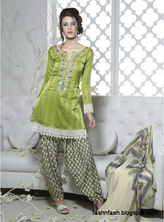 Fashion Fok: Shalwar-Kameez Designs-Indian Casual Party Wear Salwar-Kamiz  Design Latest Fashion Dress