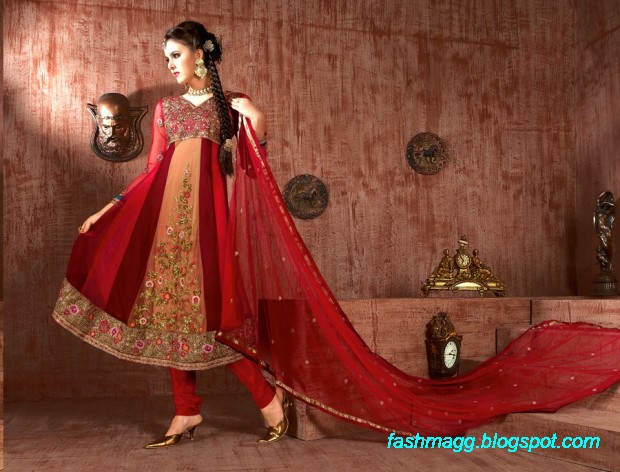 Anarkali-Fancy-Bridal-Wedding-Wear-Frocks-Dress-New-Fashionable-Clothes-Designs-Collection-2013-1
