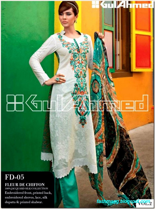 Gul-Ahmed-Lawn-Vol-2-Spring-Summer-New-Fashionabe-Dress-Designs-Collection-2013-14