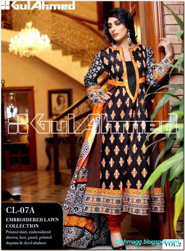 Gul-Ahmed-Lawn-Vol-2-Spring-Summer-New-Fashionabe-Dress-Designs-Collection-2013-2