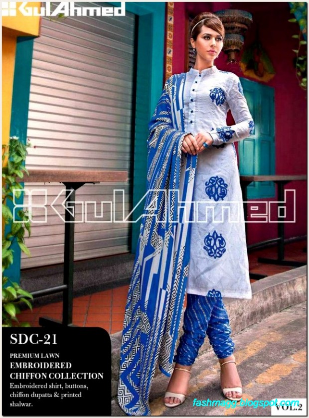 Gul-Ahmed-Lawn-Vol-2-Spring-Summer-New-Fashionabe-Dress-Designs-Collection-2013-9