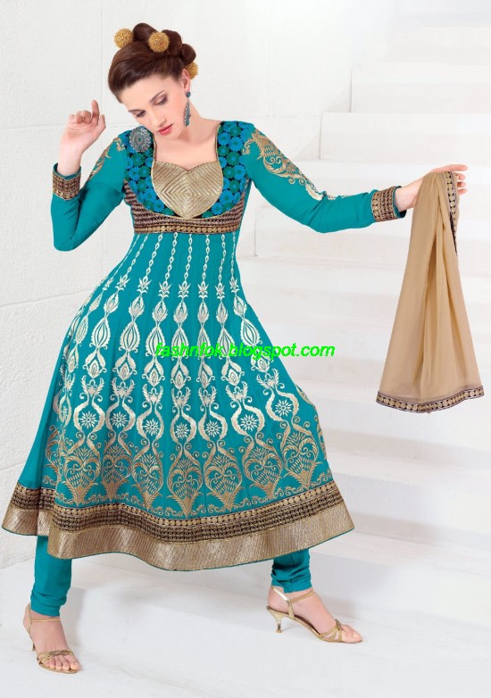 Indian-Anarkali-Umbrella-Frocks-2013-Anarkali-Churidar-Salwar-Kameez-New-Fashionable-Clothes-9