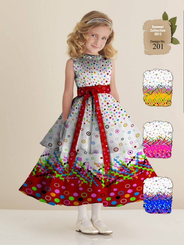 Kids-Childrens-Summer-Casual-Party-Wear-Dresses-Collection-2013-By-Al-Hamra-Fabric-8