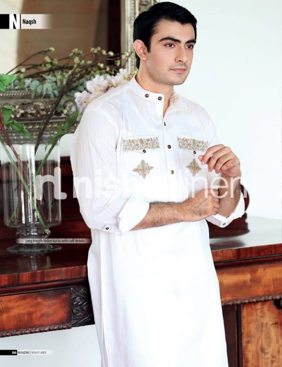Naqsh-by-Nishat-Linen-Mens-Male-Wear-Kurta-Pajama-Shalwar-Kameez-Eid-Collection-2013-4