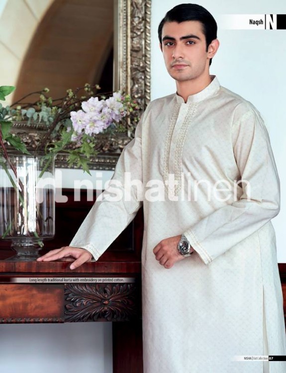 Naqsh-by-Nishat-Linen-Mens-Male-Wear-Kurta-Pajama-Shalwar-Kameez-Eid-Collection-2013-6