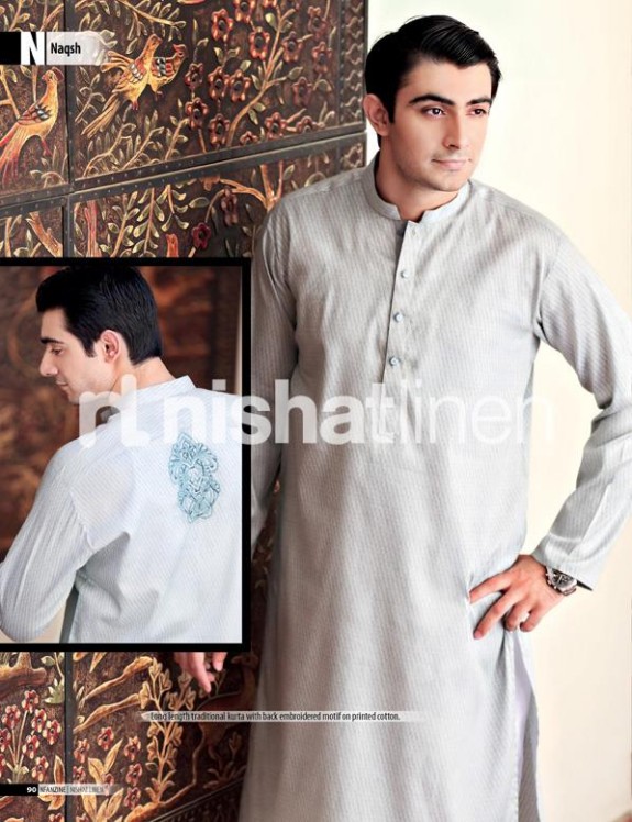 Naqsh-by-Nishat-Linen-Mens-Male-Wear-Kurta-Pajama-Shalwar-Kameez-Eid-Collection-2013-7