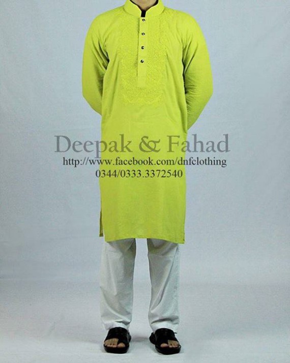 Mens-Boy-New-Summer-Eid-Dress-Kurta-Kamiz-Salwar-Pajama-2013-by-Deepak-Fahad-12
