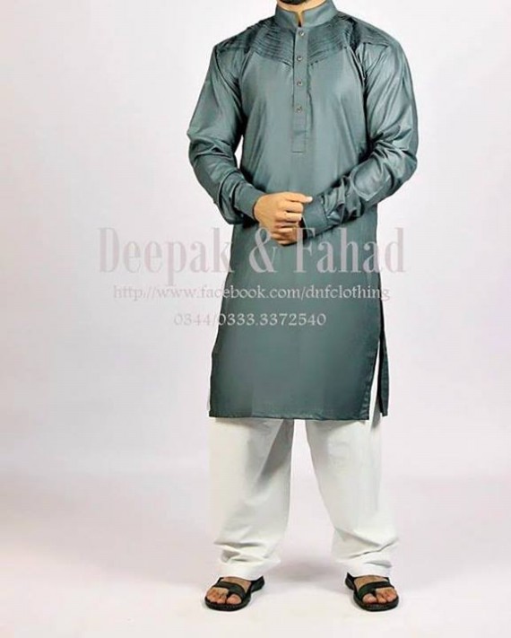 Mens-Boy-New-Summer-Eid-Dress-Kurta-Kamiz-Salwar-Pajama-2013-by-Deepak-Fahad-14