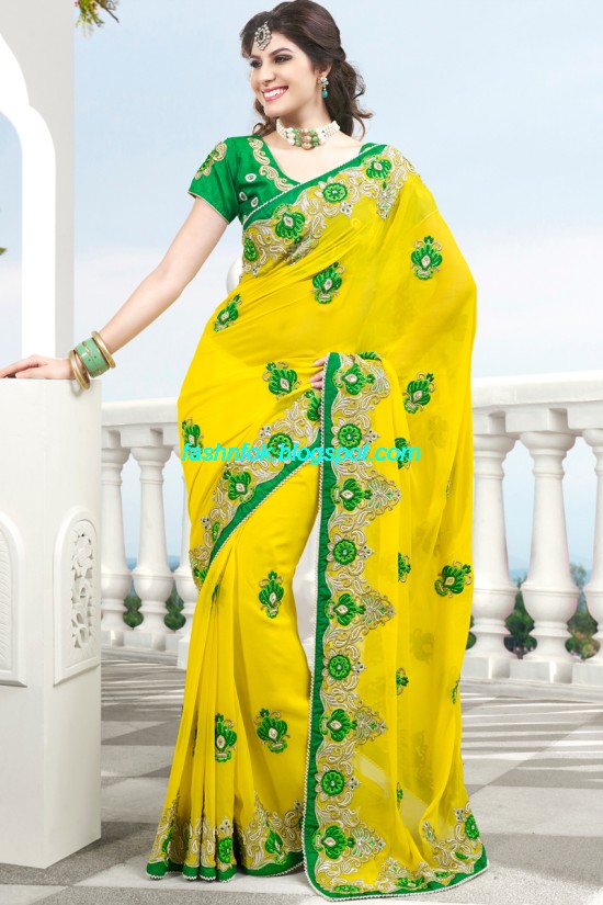 Indian-Brides-Bridal-Wedding-Fancy-Embroidered-Saree-Design-New-Fashion-Hot-Sari-Dress-10