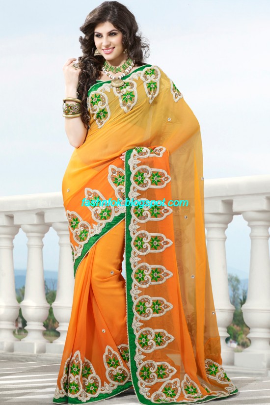 Indian-Brides-Bridal-Wedding-Fancy-Embroidered-Saree-Design-New-Fashion-Hot-Sari-Dress-18