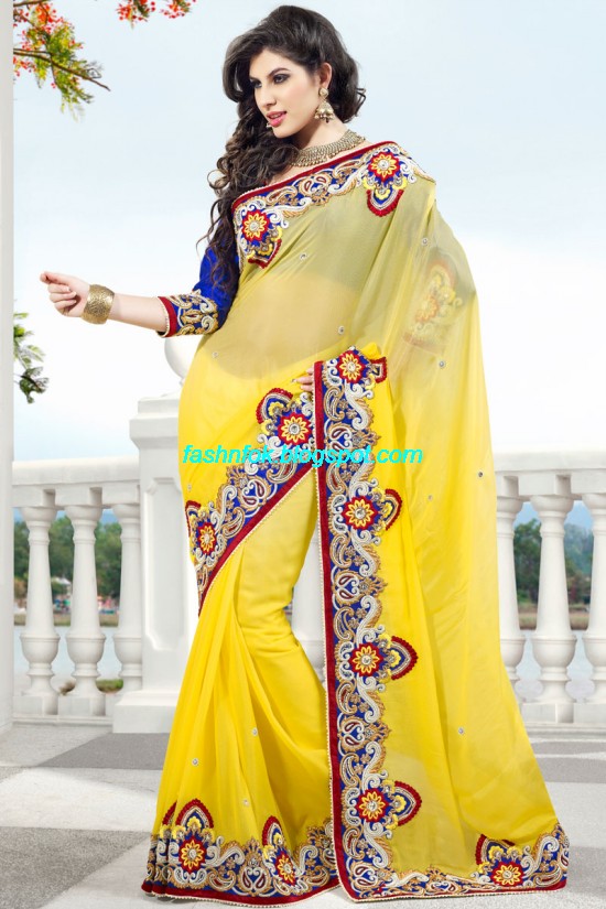 Indian-Brides-Bridal-Wedding-Fancy-Embroidered-Saree-Design-New-Fashion-Hot-Sari-Dress-5