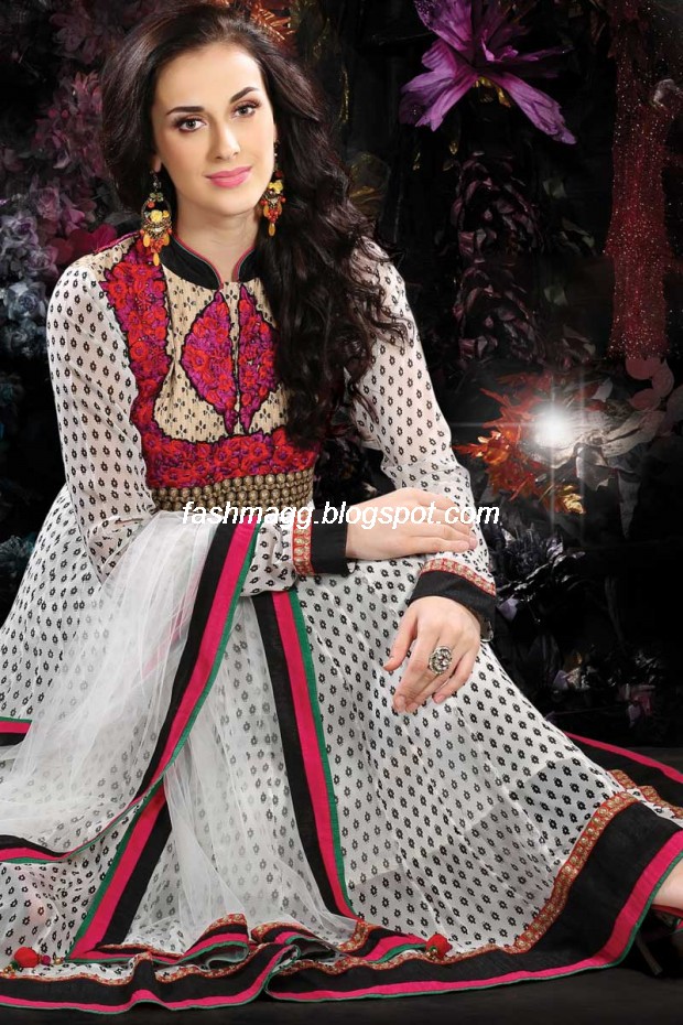 Indian Anarkali Traditional Frock Design-Anarkali Fancy Silk Embroidered New Fashion Dress12