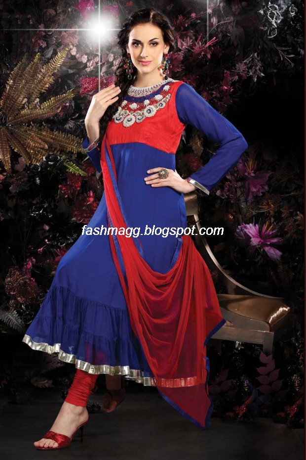 Indian Anarkali Traditional Frock Design-Anarkali Fancy Silk Embroidered New Fashion Dress5