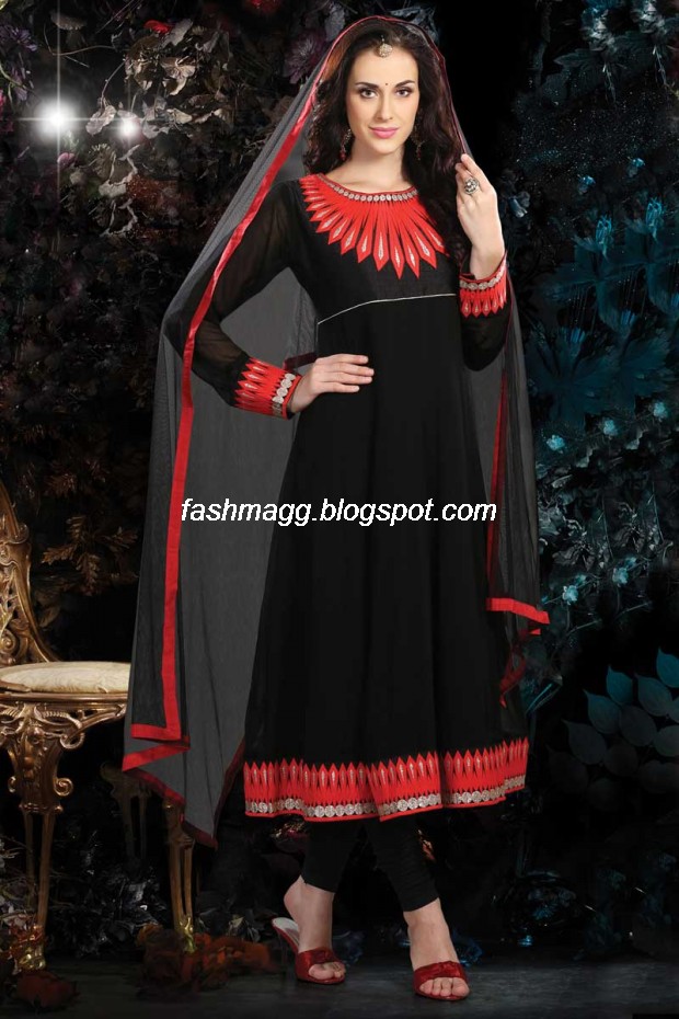 Indian Anarkali Traditional Frock Design-Anarkali Fancy Silk Embroidered New Fashion Dress8