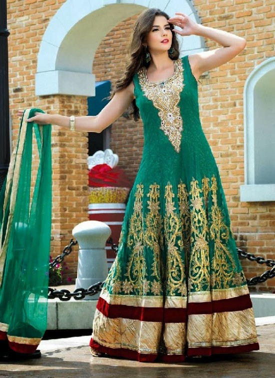 Beautiful-Indian-Brides-Bridal-Gowns-For-Girls-New-Fashion-Dress-2013-1