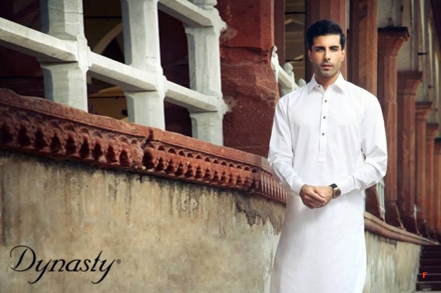 Mens-Wear-Cotton-Embroidered-Kurta-Pajama-By-Dynasty-Fabrics-New-Fall-Collection-2013-14-3