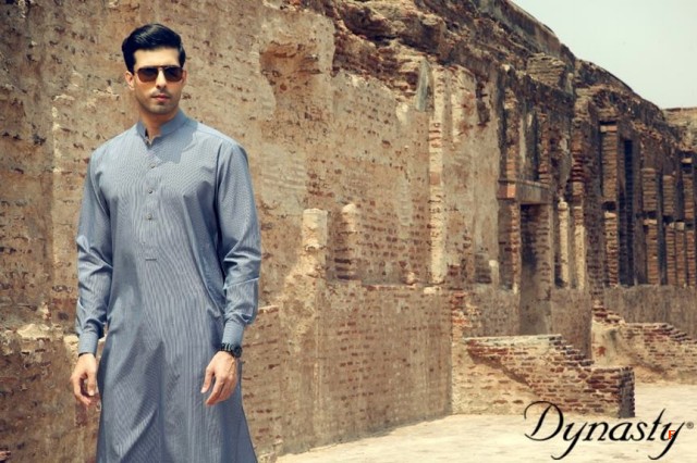 Mens-Wear-Cotton-Embroidered-Kurta-Pajama-By-Dynasty-Fabrics-New-Fall-Collection-2013-14-4