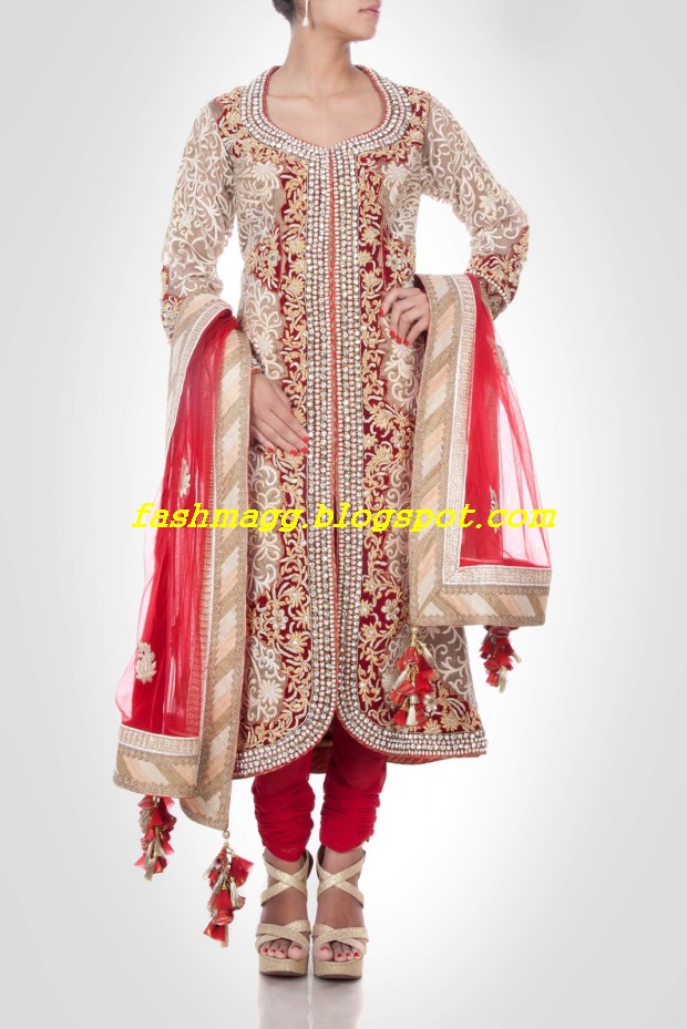 Amazing-Bridal-Wear-Indian-Fashionable-Dress-Designs-for-Cute-Girls-11
