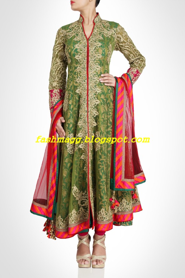 Amazing-Bridal-Wear-Indian-Fashionable-Dress-Designs-for-Cute-Girls-12