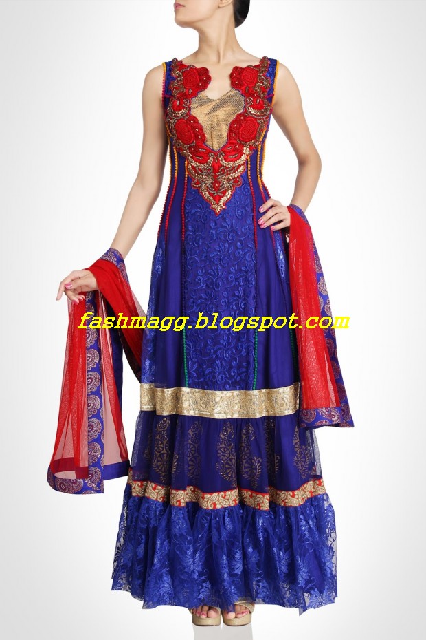 Amazing-Bridal-Wear-Indian-Fashionable-Dress-Designs-for-Cute-Girls-