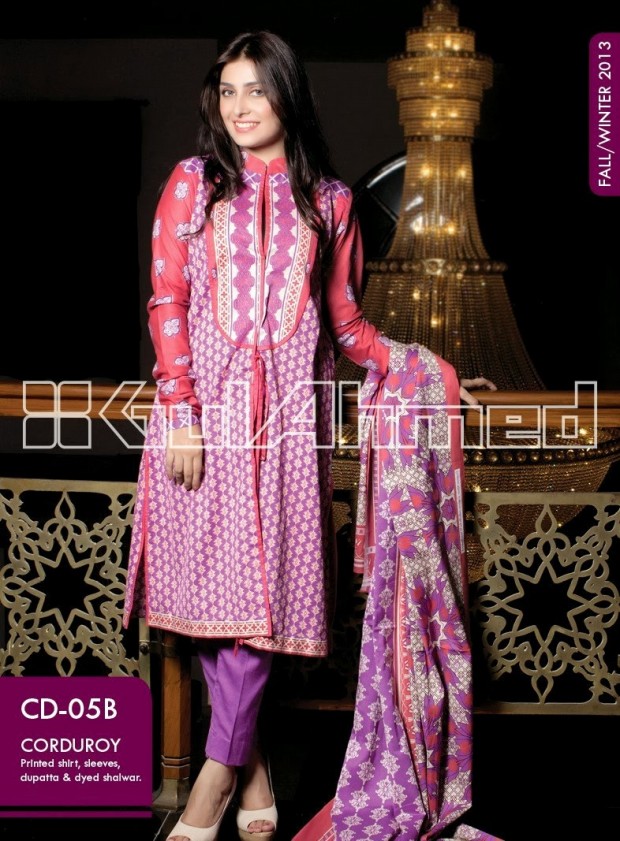 Beautiful-Cute-Girls-New-Fashion-Dress-Design-by-Gul-Ahmed-Fall-Winter-Collection-2013-14-14