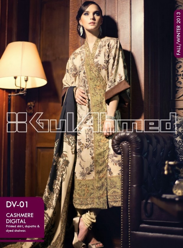 Beautiful-Cute-Girls-New-Fashion-Dress-Design-by-Gul-Ahmed-Fall-Winter-Collection-2013-14-2