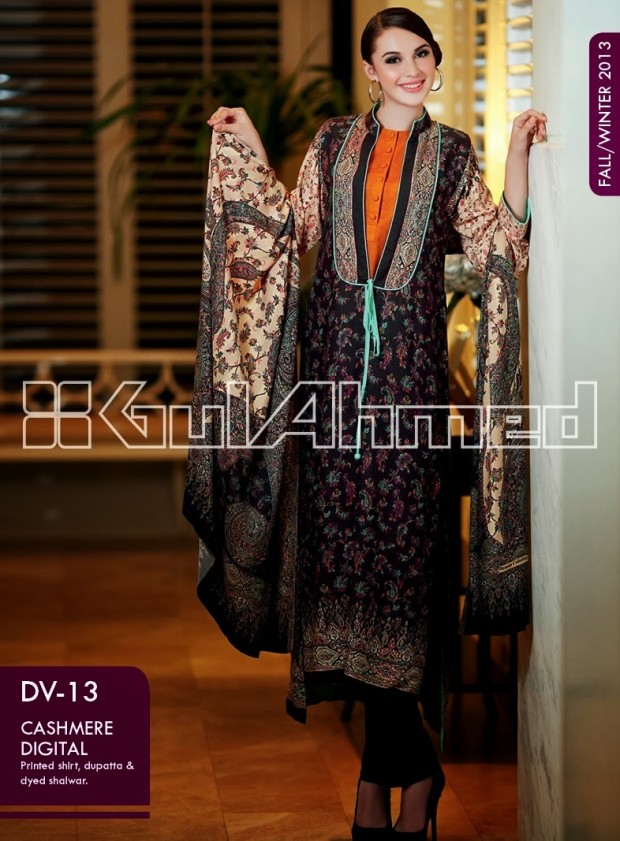 Beautiful-Cute-Girls-New-Fashion-Dress-Design-by-Gul-Ahmed-Fall-Winter-Collection-2013-14-6