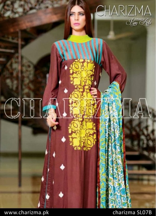 Beautiful-Girls-Wear-Stich-Embroidered-Clothes-New-Fashion-by-Charizma-Winter-Dress-2013-14-5
