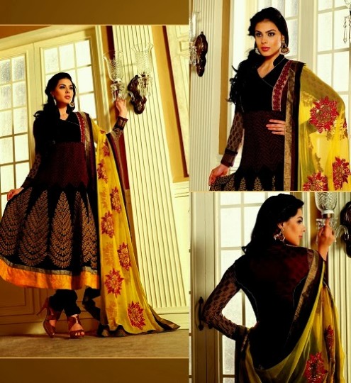 Sonali Bendre In Bollywood Anarkali Suits (3)