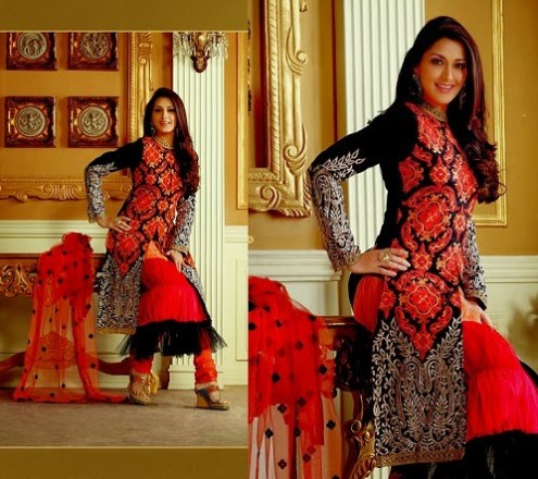 Sonali Bendre In Bollywood Anarkali Suits (5)