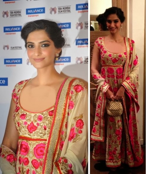 Sonam Kapoor in Designer Wear Wedding-Bridal Suits 2013-14-