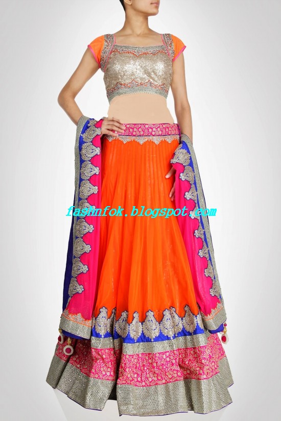 Anarkali-Bridal-Wedding-Lehenga-New-Fashion-Outfits-by-Kiran-&-Shruti-Aksh-1