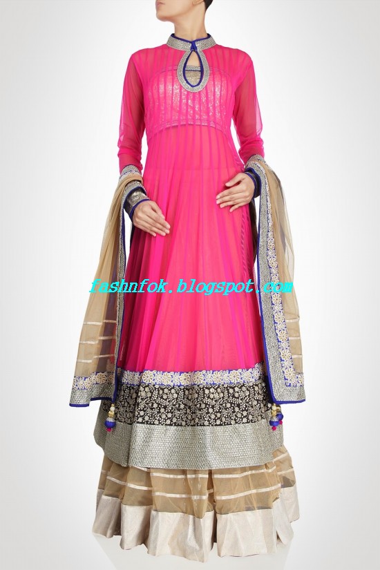 Anarkali-Bridal-Wedding-Lehenga-New-Fashion-Outfits-by-Kiran-&-Shruti-Aksh-