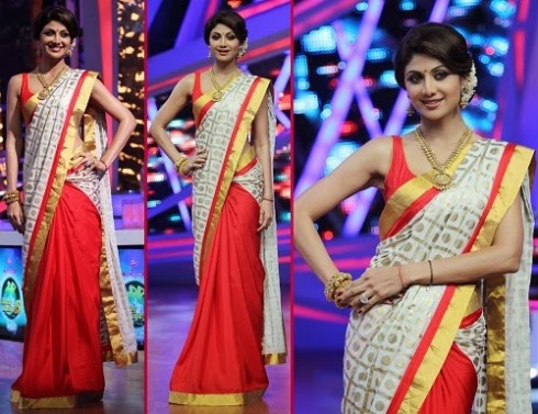 Bollywood-Indian Movies Actresses Celebrities Stars Wear Beautiful Designers Saree-Sari-11