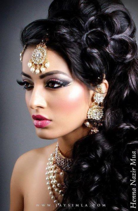 Wedding-Bridal-Pakistani-Indian-New-Fashion-Hair-Cuts-Style-for-Womens-Girl-9