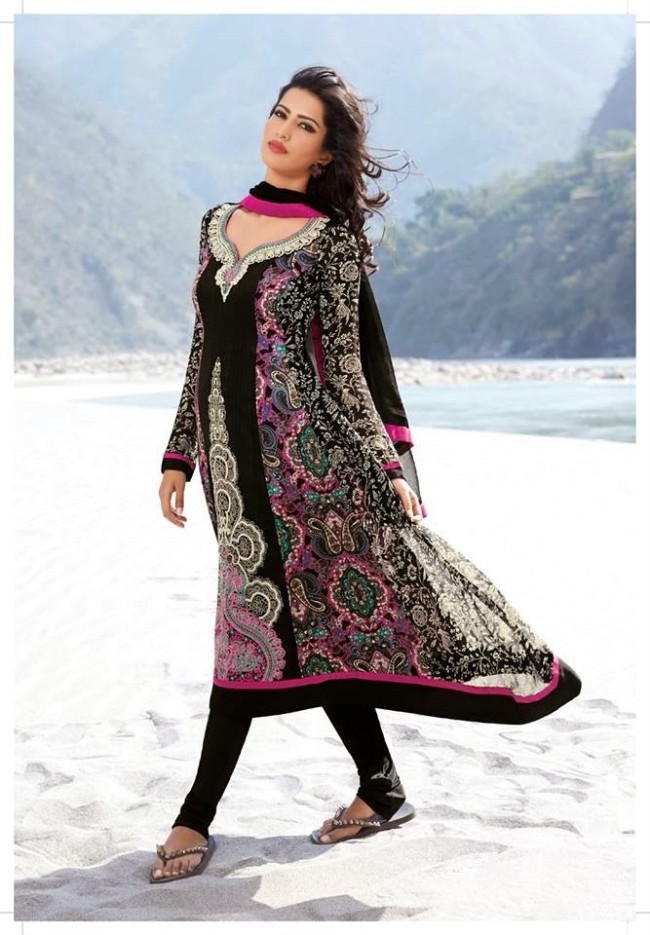 Womens-Girl-New-Fashion-Designer-Salwar-Kameez-Suits-Embroidered-Long-Shirt-Designs-Dress-9