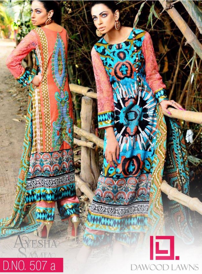 Womens-Girl-Wear-Beautiful-New-Fashion-Embroidered-Suits-by-Dawood-Lawn-Dress-14