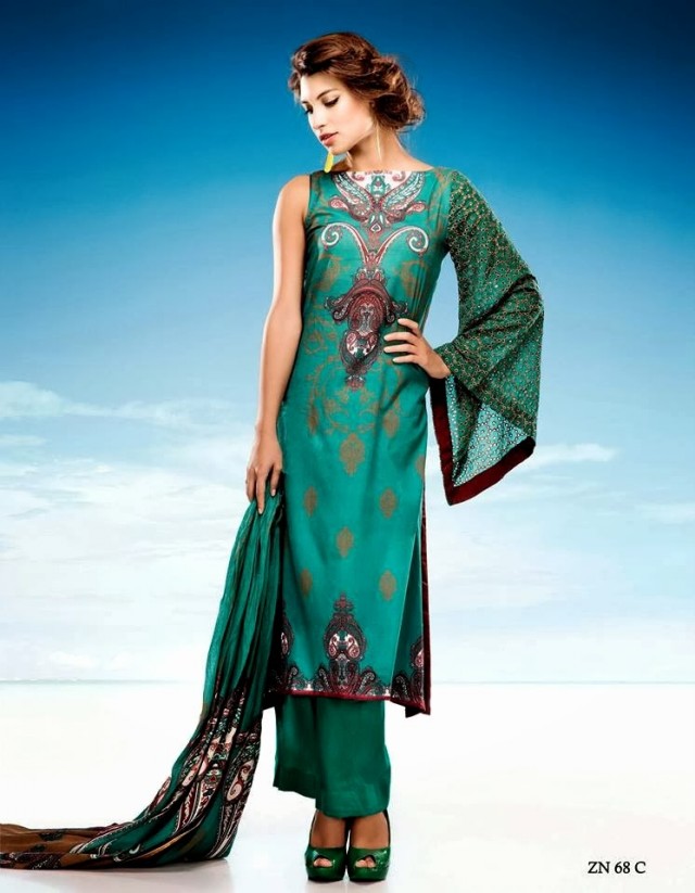 Womens-Girl-Wear-Beautiful-Zari-Net-Fancifull-New-Fashion-Lawn-Dress-by-Five-Star-Textile-6