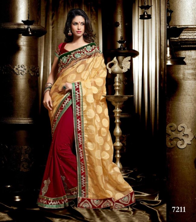 Wedding-Bridals-Indian-Printed-Colorful-Garnet-Red-Sarees-New-Fashion-Sari-Dress-for-Girls-Women-11