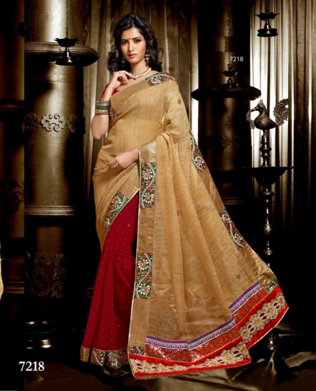 Wedding-Bridals-Indian-Printed-Colorful-Garnet-Red-Sarees-New-Fashion-Sari-Dress-for-Girls-Women-9