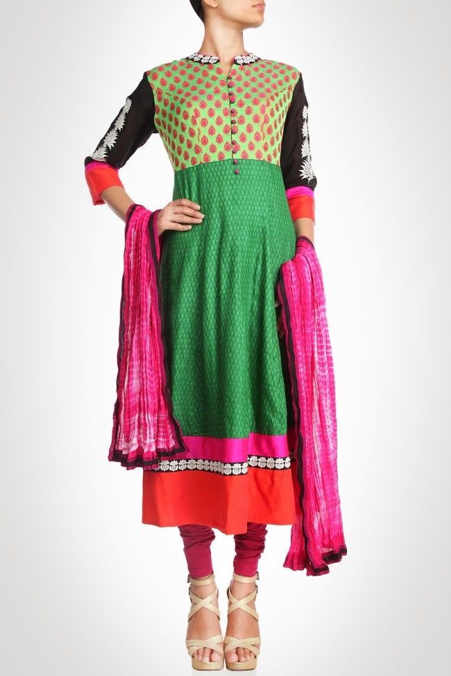 Anarkali-Churidar-Shalwar-Kamiz-New-Fashion-Style-Frock-Suits-by-Designer-Debashri-Samanta-1